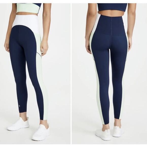 Sweaty Betty Pants - Sweaty Betty Power 7/8 Leggings Colorblock Athletic Sporty Size XXL